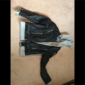 FATE by LFD Faux black moto jacket jacket